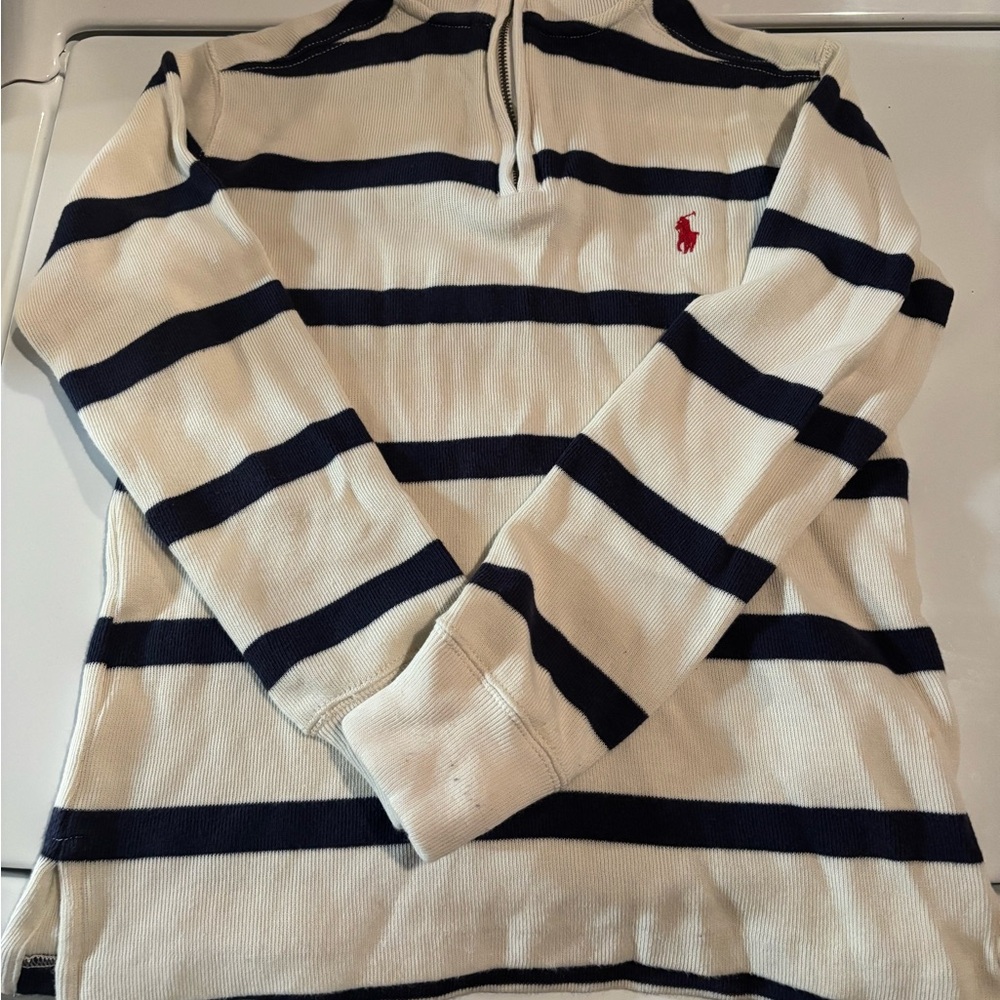 Polo by Ralph Lauren Kids Striped Sweater - Navy and White